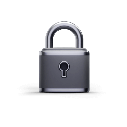 A padlock